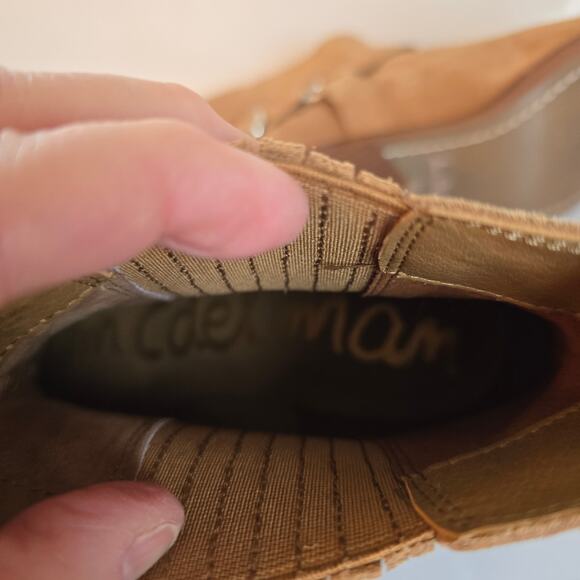 Sam Edelman Bellamie Bootie Women's 6.5 Brown Suede Buckle Strap Cowgirl Western - Picture 10 of 11